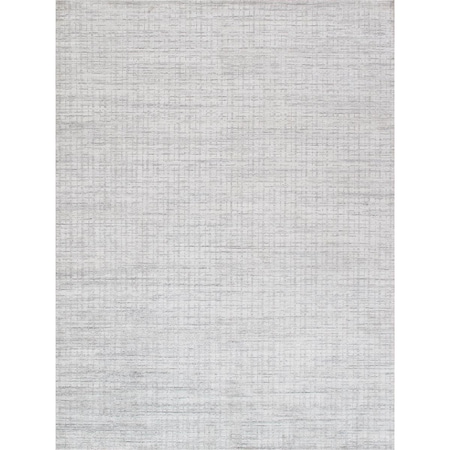 Pasargad 6 x 9 ft Slate HandLoomed Bamboo Silk  Wool Area Rug Ivory  Silver PBFE04 6x9